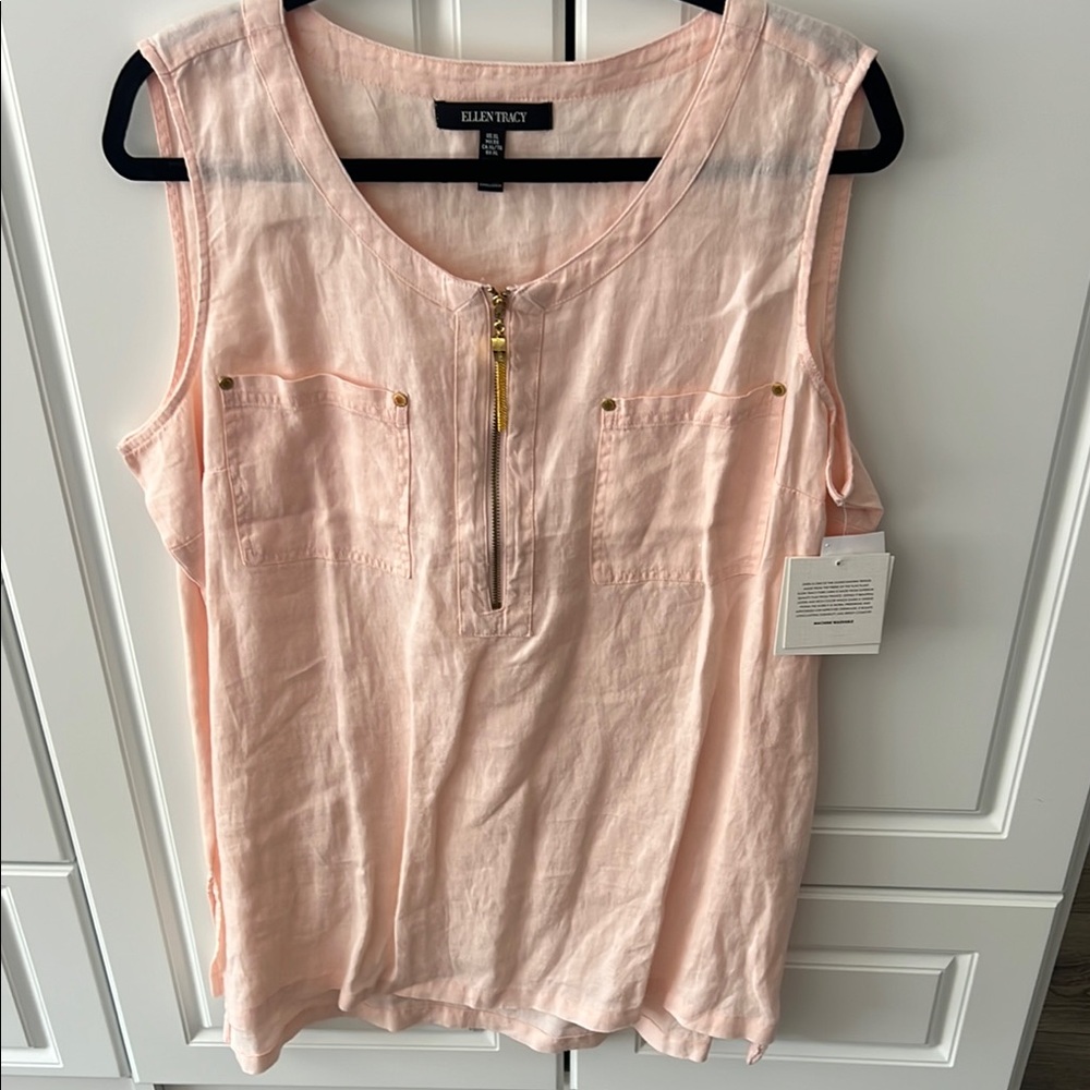 Ellen Tracy Pink Blouse Elegant and Versatile